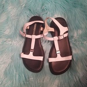 White sandals